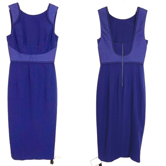 New Reiss Theodora Purple Sheath Pencil Dress Size 4 - Picture 8 of 16